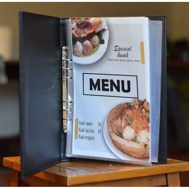 

cover buku menu model dalam binder