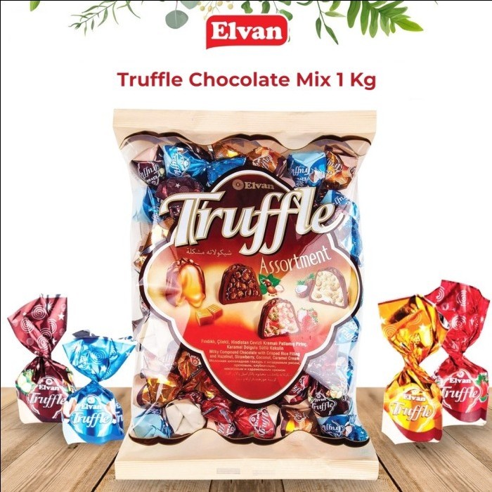 

Coklat Turkey Elvan Truffle Assortment 1kg - Coklat Tukri Coklat Arab Mix Rasa Untuk Oleh-Oleh Haji dan Umroh