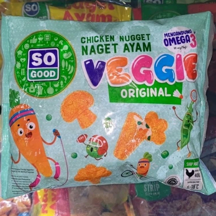 

So Good Chicken Nugget Veggie 400gr Naget Ayam isi Sayur