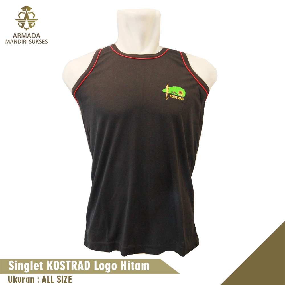 Kaos Singlet Kostrad Logo - Kaos Dalam Kostrad