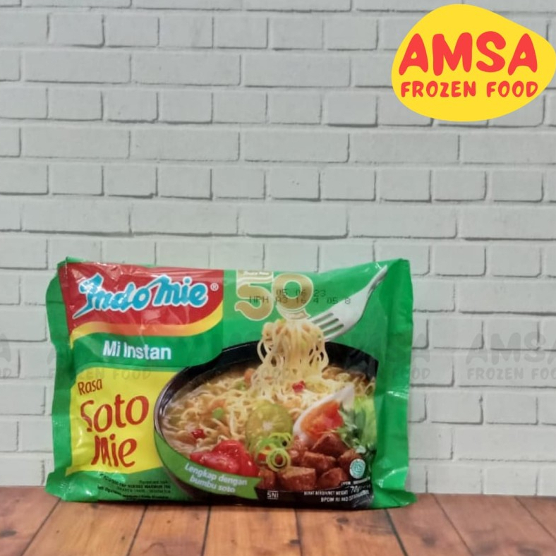 

Indomie Kuah Rasa Soto Mie 70 gr / Mi Rebus Soto