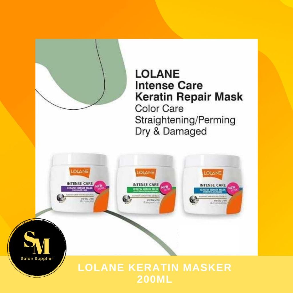 Lolane Keratin Masker 200ml - Masker Rambut - Treatment Rambut