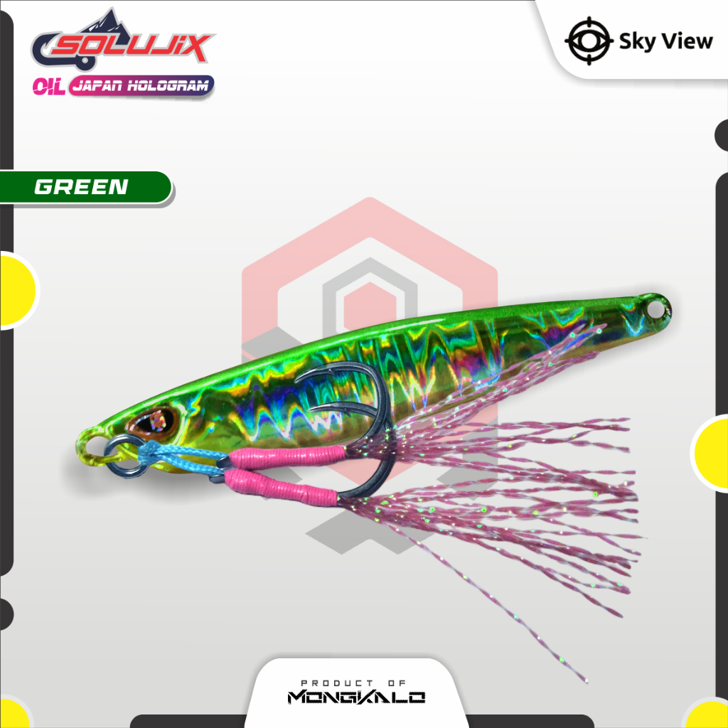 Mongkalo Solujix Minyak noGID noMotif Candy 30 Hijau