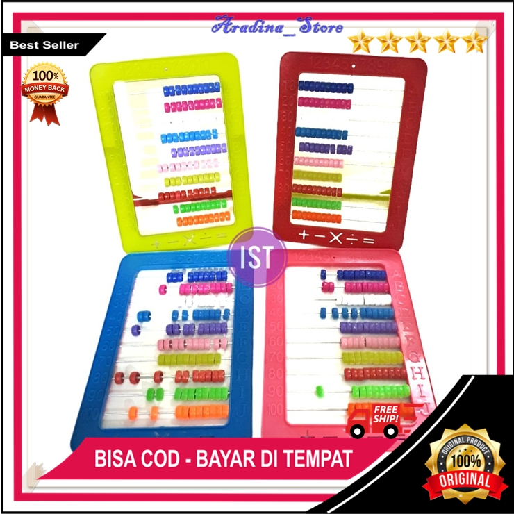 

Sempoa Hitung Anak Murah Alat Belajar Hitung Sempoa Abacus With Stand No.3503 Ukuran 18 x 26 cm