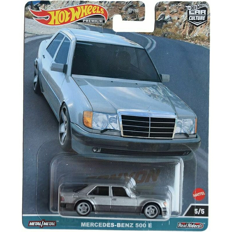 HotWheels Premium Mercedes Benz 500E Silver