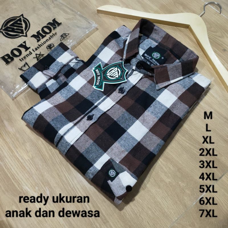 KEMEJA FLANEL JUMBO 5XL 6XL 7XL KEMEJA FLANEL OVERSIZE KEMEJA FLANEL LENGAN PANJANG KEMEJA FLANEL JU