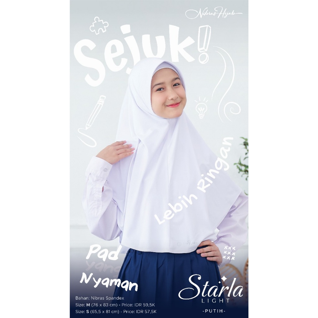 HIJAB NIBRAS STARLA LIGHT