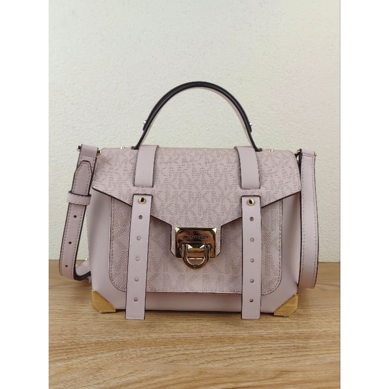 MK Manhattan Medium Satchel Powder Blush