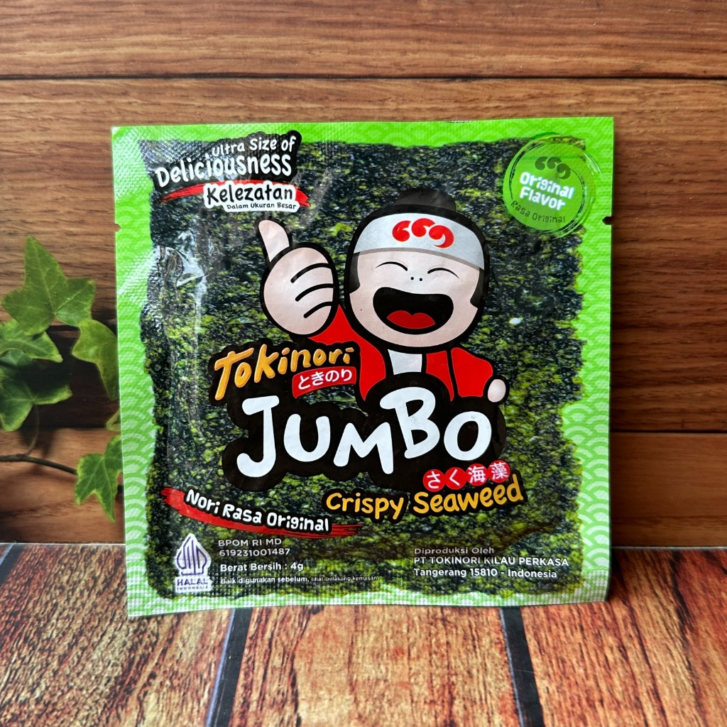 

[Pcs] Tokinori Snack Crispy Seaweed Original - 4 Gram