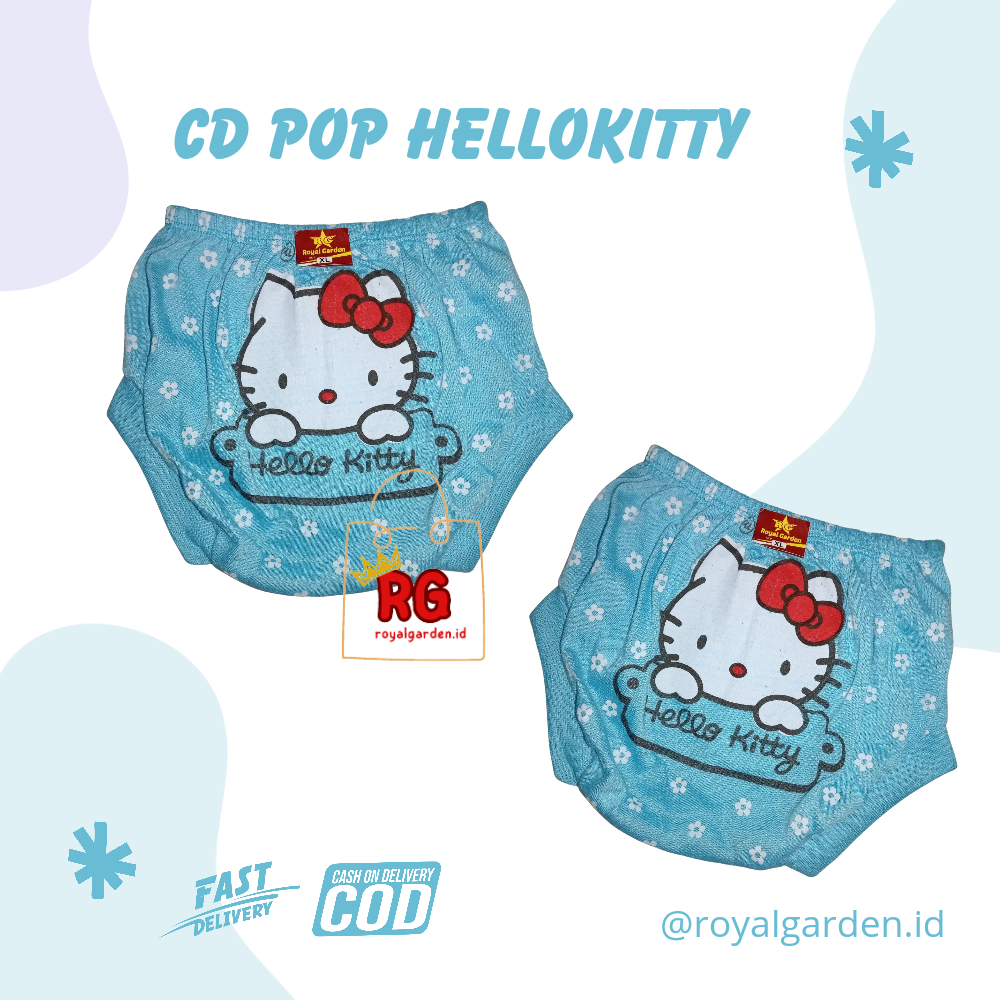 Isi 3/6/12 CD Celana Pakaian Dalam Pop kodok Doraemon / LITTLE PONY Stabillo Size L XL Anak Balita B