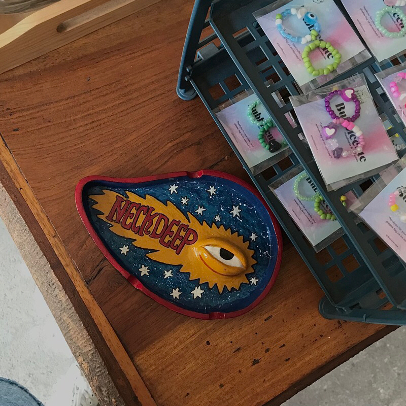 Ashtray clay NECKDEEP ( 100% handcraft )