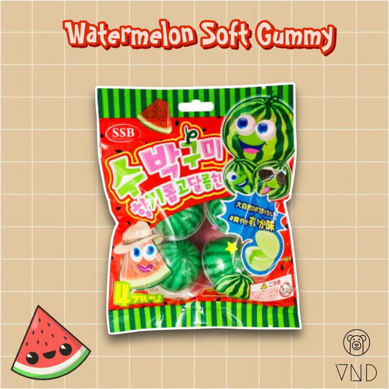 

Watermelon Soft Gummy ORI Japan/ Permen Semangka