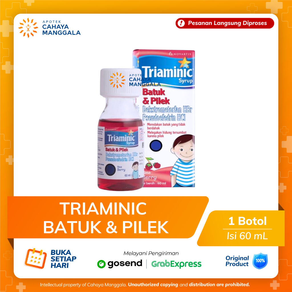 TRIAMINIC BATUK DAN PILEK SIRUP 60 ML