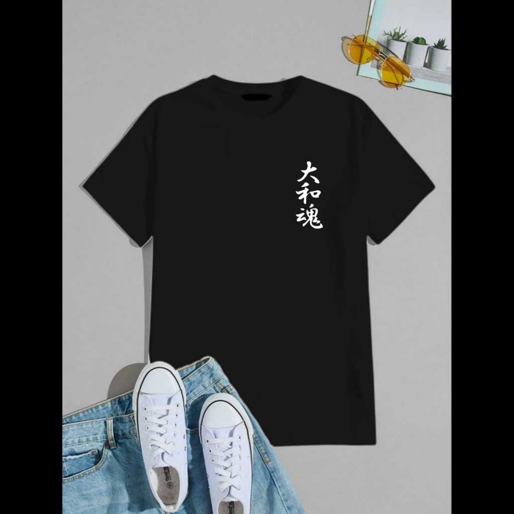 Kaos Distro Tulisan Mandarin / Kaos Distro Tulisan Jepang / Kaos Kanji /Kaos Distro Pria / Atasan T-