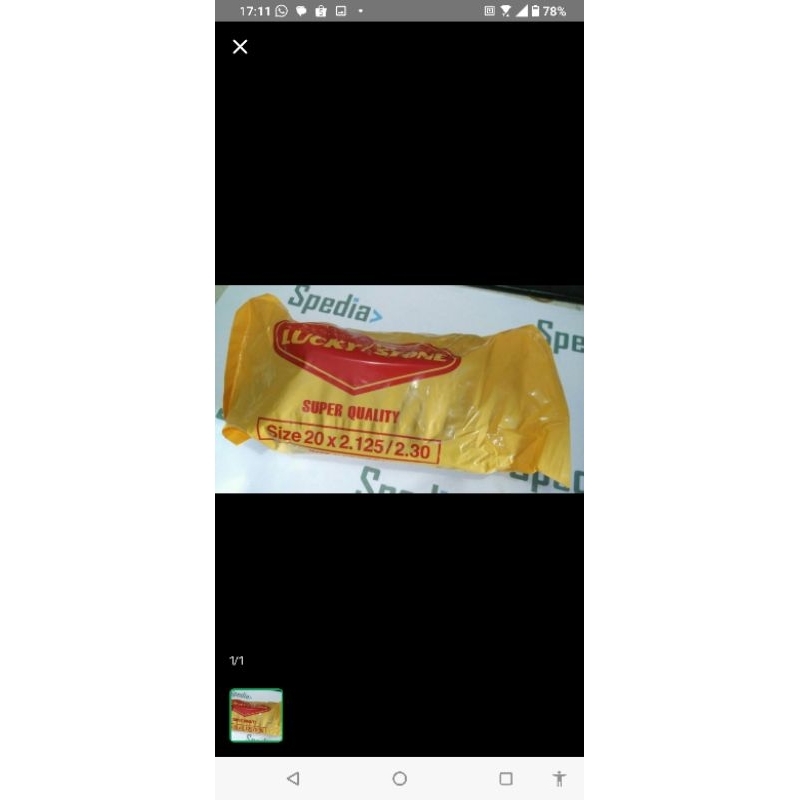 Ban dalam sepeda bmx / ukuran 20