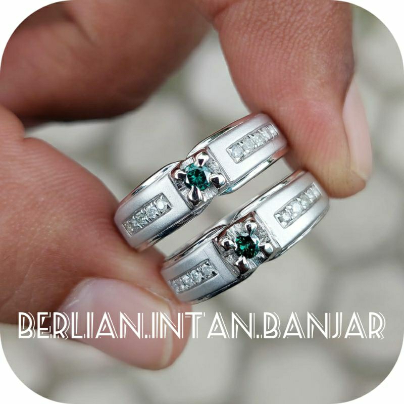 cincin berlian couple cincin nikah cincin kawin cincin tunangan cincin berlian asli  sepasang cincin