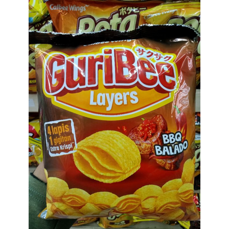 

Guribee Layers Snack Rasa BBQ Balado 65gr