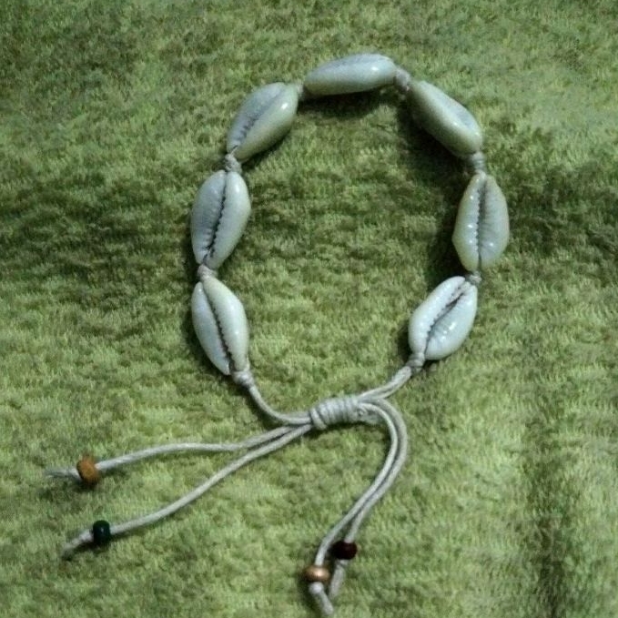 Gelang kerang laut Buli kopi kuning #01