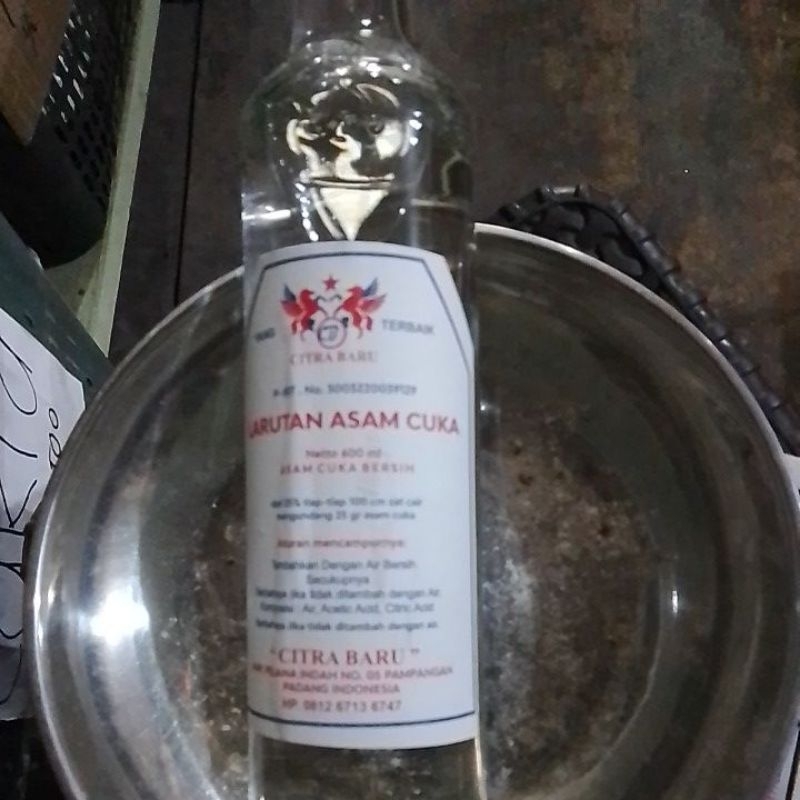 larutan cuka asam