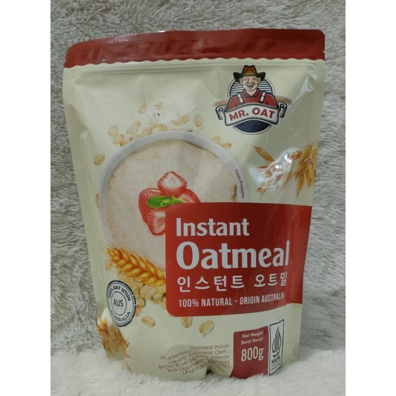 

Mr. Oat Instant Oatmeal/Rolles Oat 800 gr