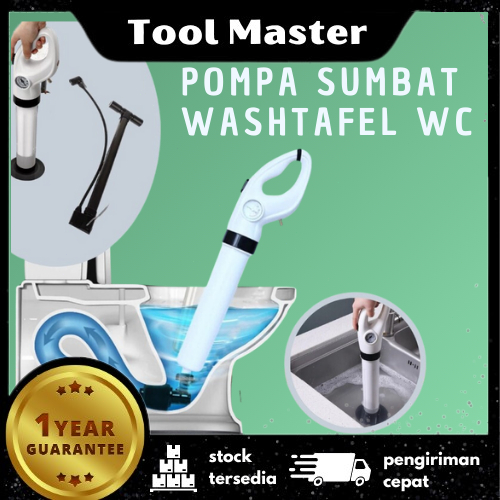 Tool Master ✨GARANSI 1 TAHUN✨ Pompa Anti Sumbat untuk Toilet, WC, Closet 6-8 BAR