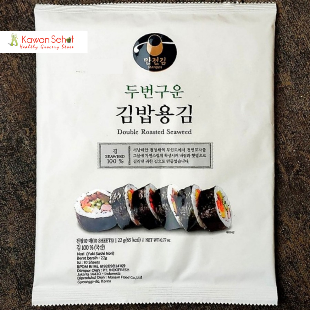 

Manjun Double Roasted Seaweed | Yaki Sushi Nori 22gr