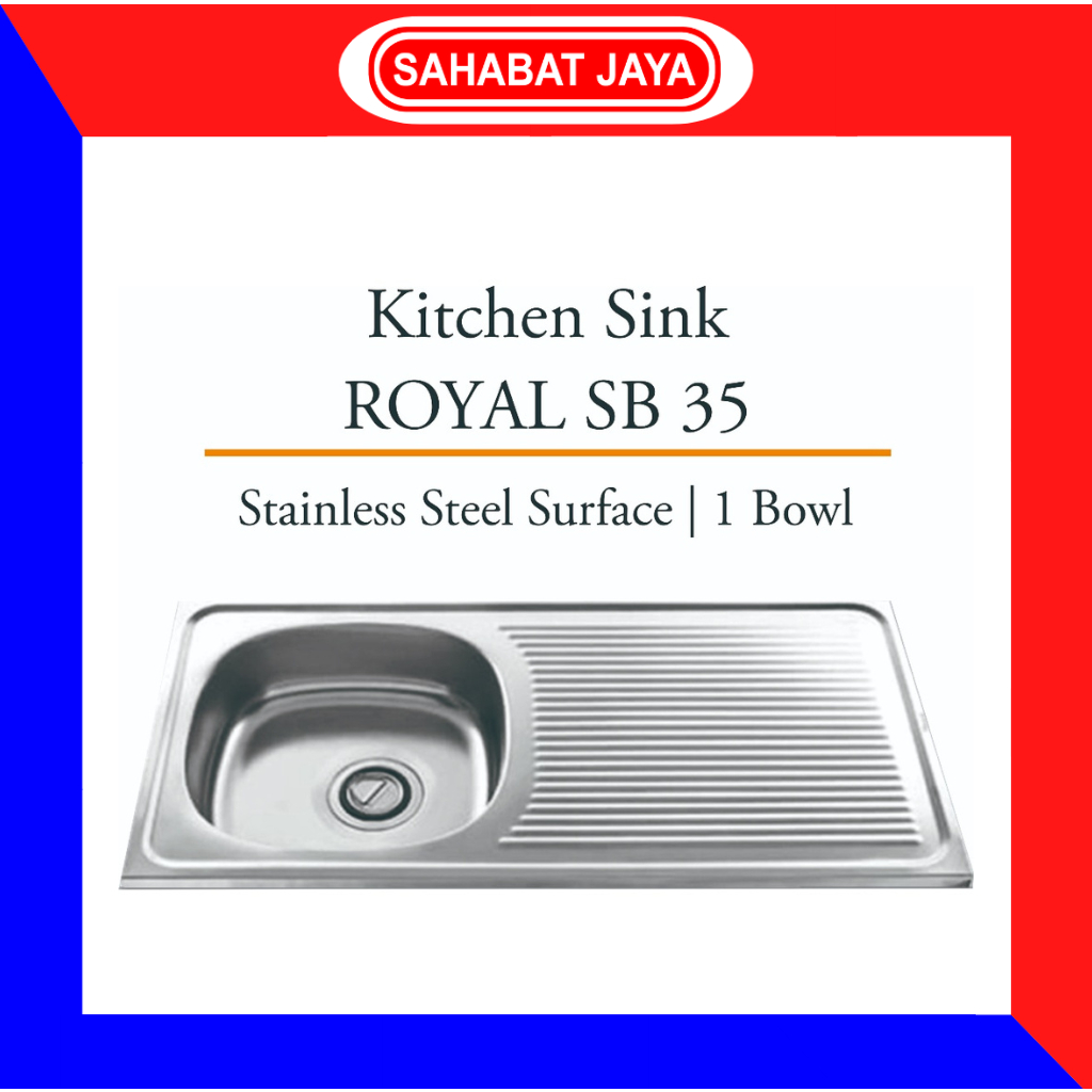 ROYAL KITCHEN SINK SB 35 BAK CUCI PIRING MINIMALIS SET