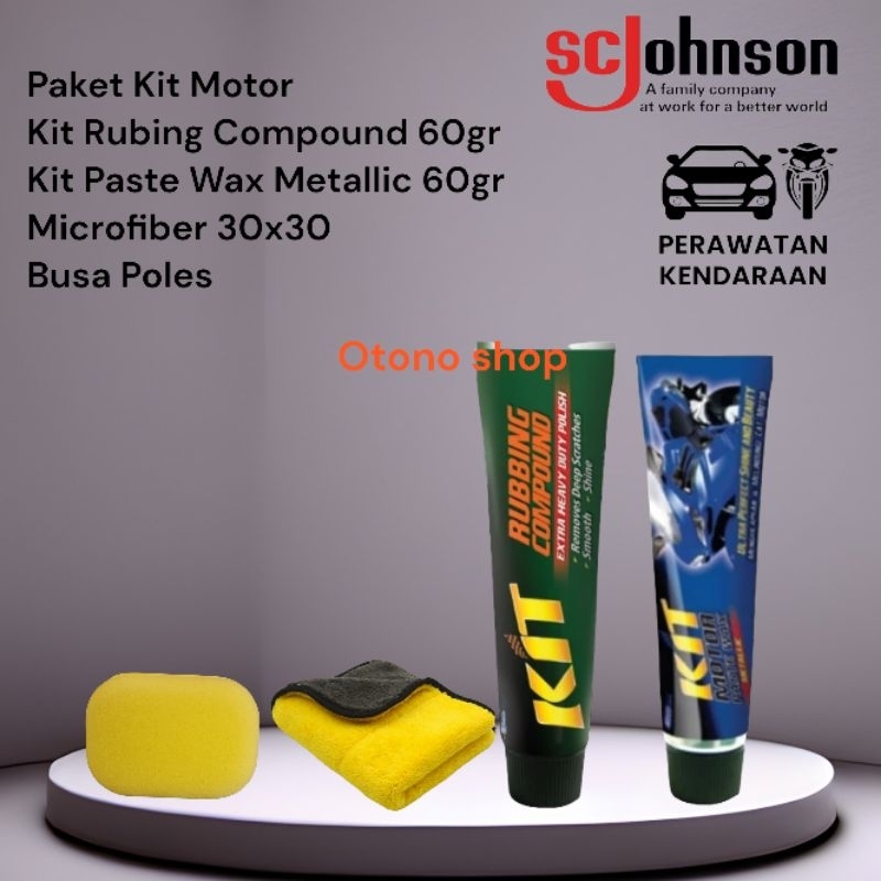 Paket Kit Rubbing Compound - Kit Paste wax Metallic - Kit rubbing Compound