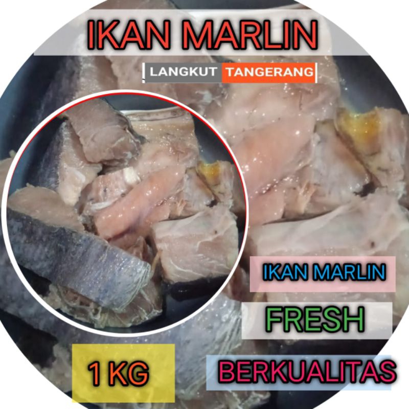 

ikan marlin segar berkualitas 1kg (Balado atau asap)