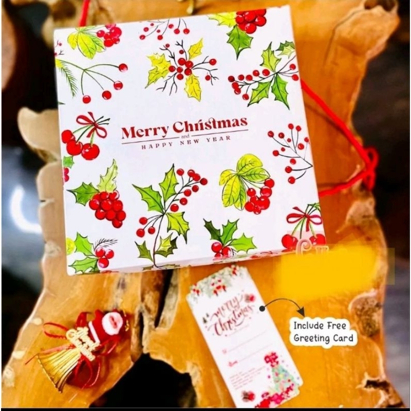 

Tambahan Packaging Box Kue Motif Christmas