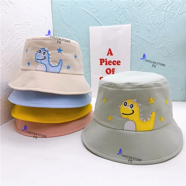 topi bucket anak trex dinosaurus bintang topi ember anak unisex pakai tali topi bucket anak laki lak