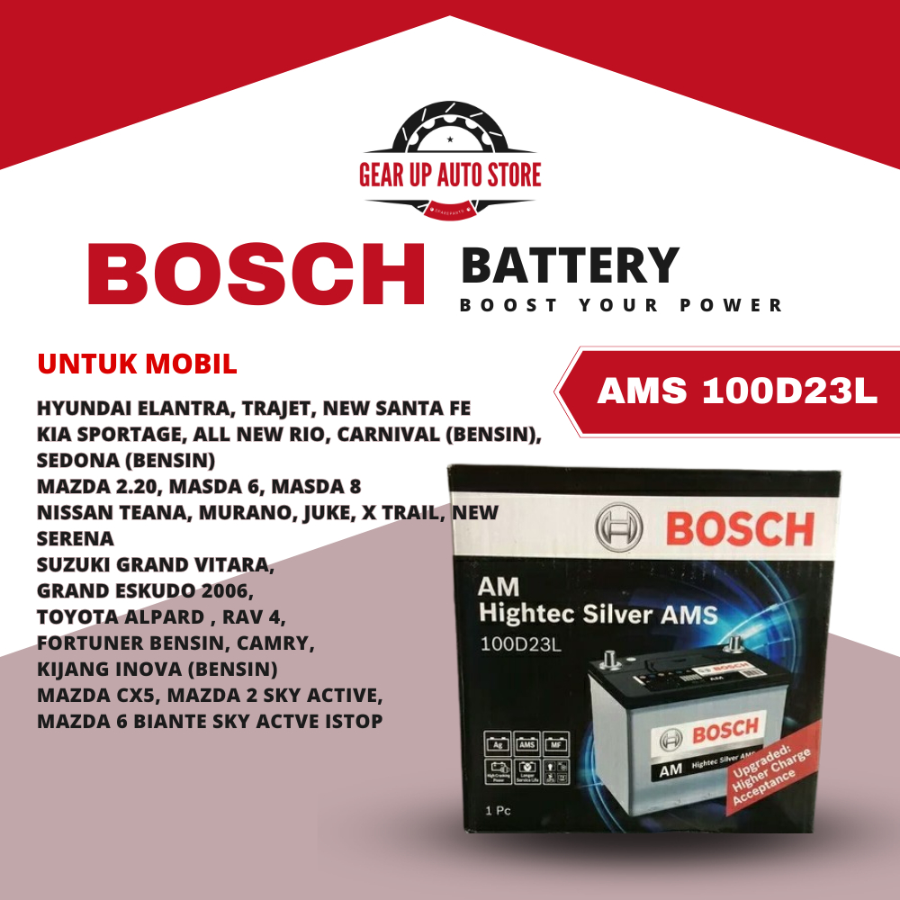 Aki mobil 100D23L  Bosch Accu kering 100% ORIGINAL BOSCH