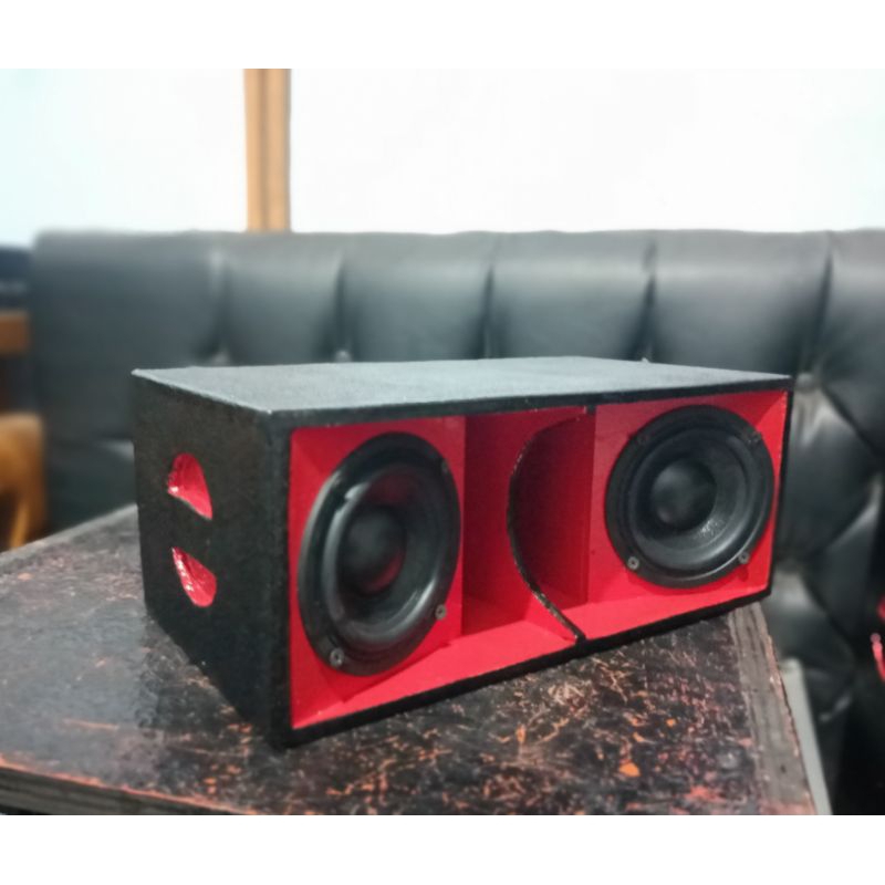 Speaker box spiker 6 inch set box double dobel polos tanpa cat
