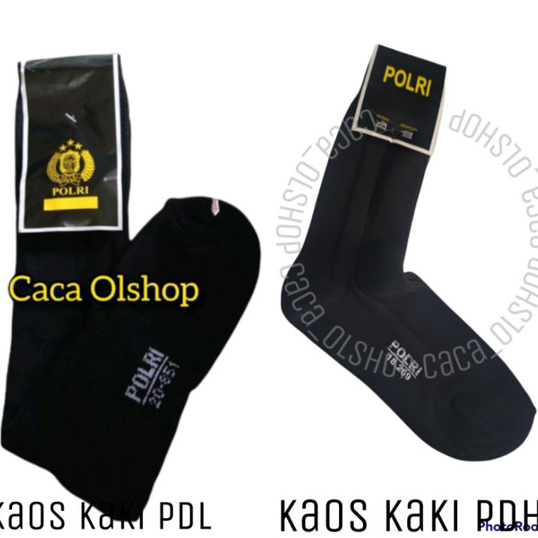 KAOS KAKI JATAH POLRI ASLI ORIGINAL HITAM TEBAL PDL