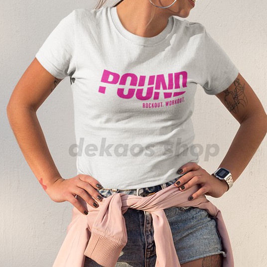 NJPC5352 5.5 COD KAOS POUND FIT POUNDFIT BAJU KAOS ATASAN POUND/ KAOS OLAHRAGA WANITA / KAOS FITNES 