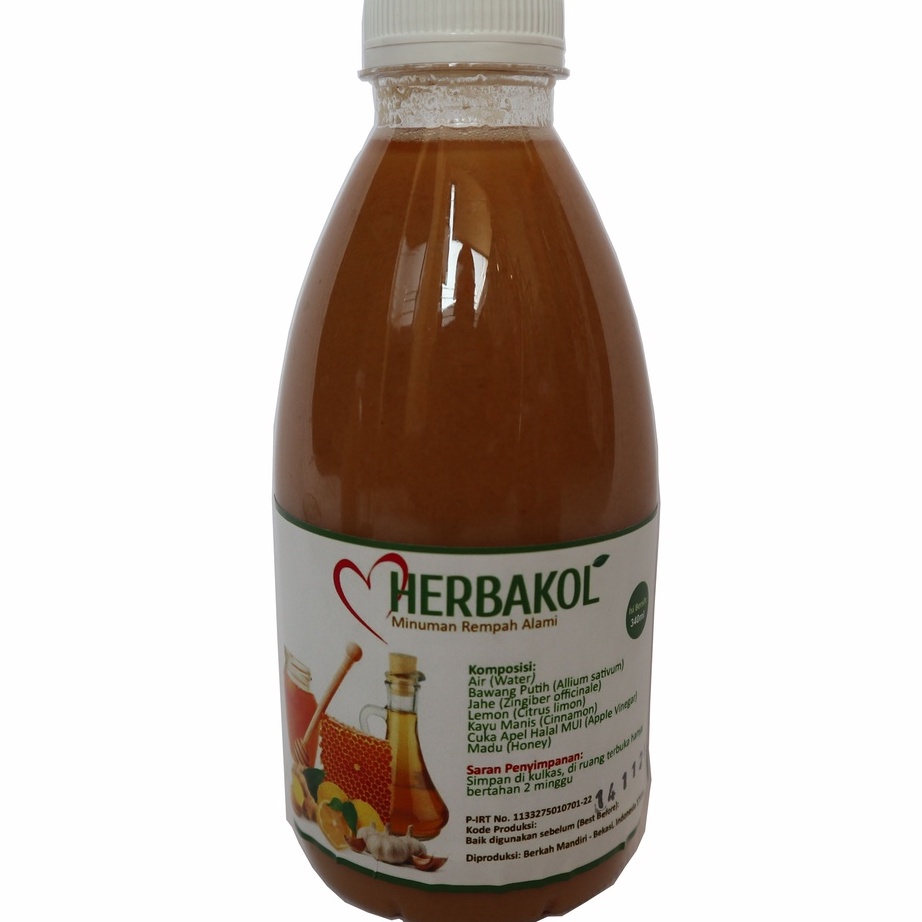 

Harga Termurah Jus Bawang Putih Jahe Lemon Cuka Apel Madu Cinnamon HERBAKOL ➠❉✳