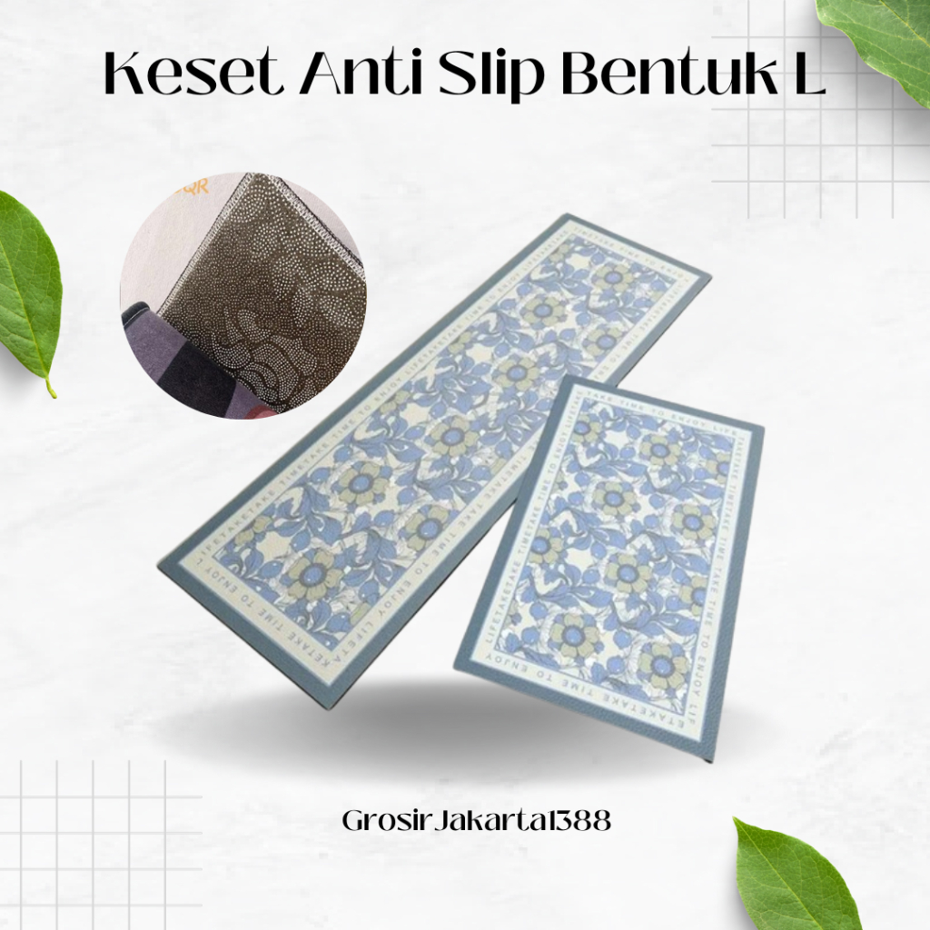 Keset Dapur Keset Kaki Anti Slip  Keset Dapur Panjang Anti Slip Keset Dapur 2 In 1 Keset