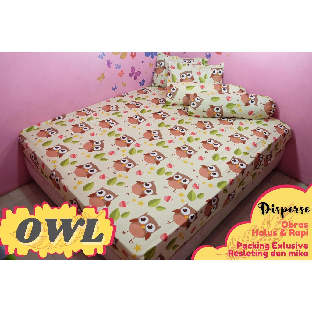 Sprei Motif Owl Sprei Kartun Sprei Happy Sprei Cerah