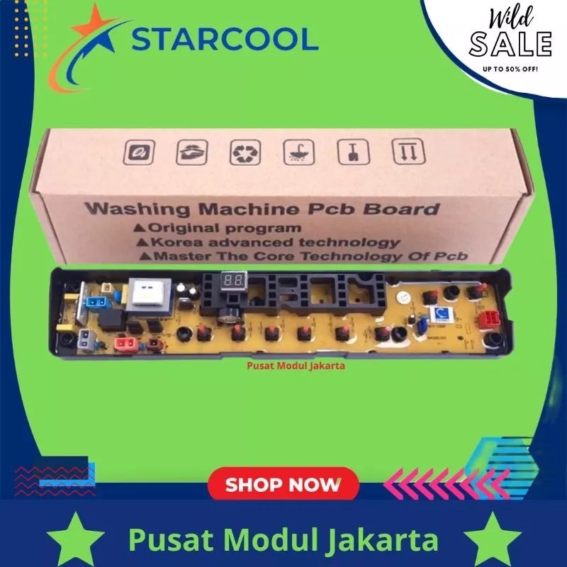 ELECTROLUX 10Kg  EWT105WN, Modul pcb mesin cuci Top Loading