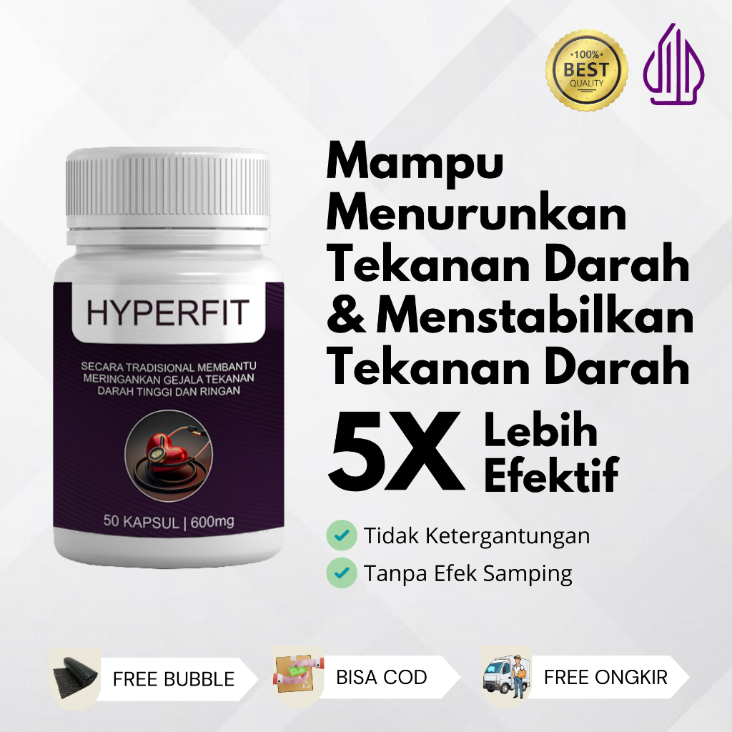 HYPERFIT - Herbal Darah Tinggi Hipertensi Penurun Tekanan Darah Tinggi Hypertensi Kolesterol Herbal 