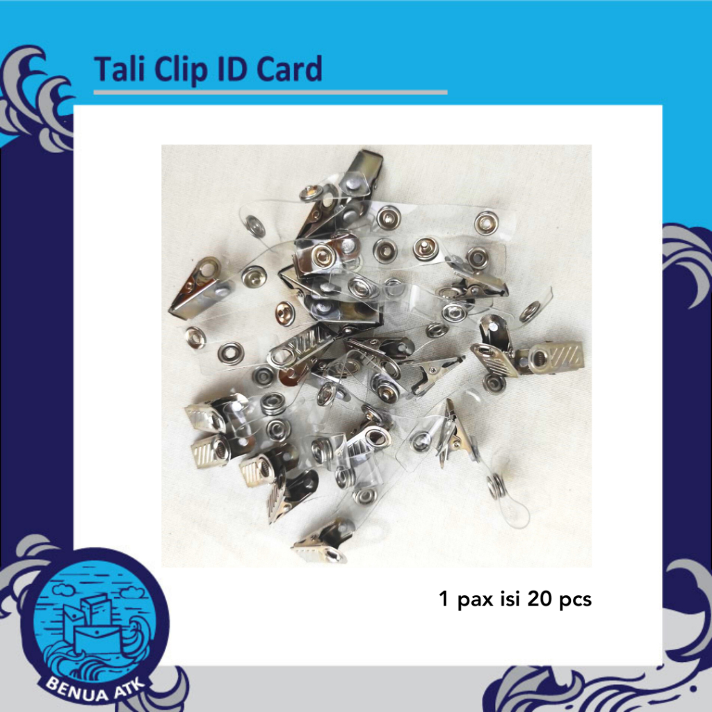 

ID Card Penjepit Metal Clip Embossed (isi 20pcs) - MCE