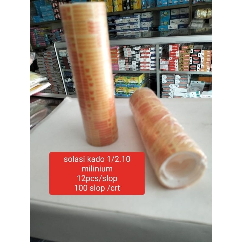 

solasi kado 1/2 10y tipis, 1slot isi 12pcs