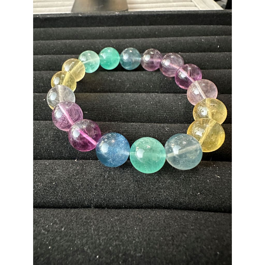 Fluorite Bead Bracelet Cek di Live