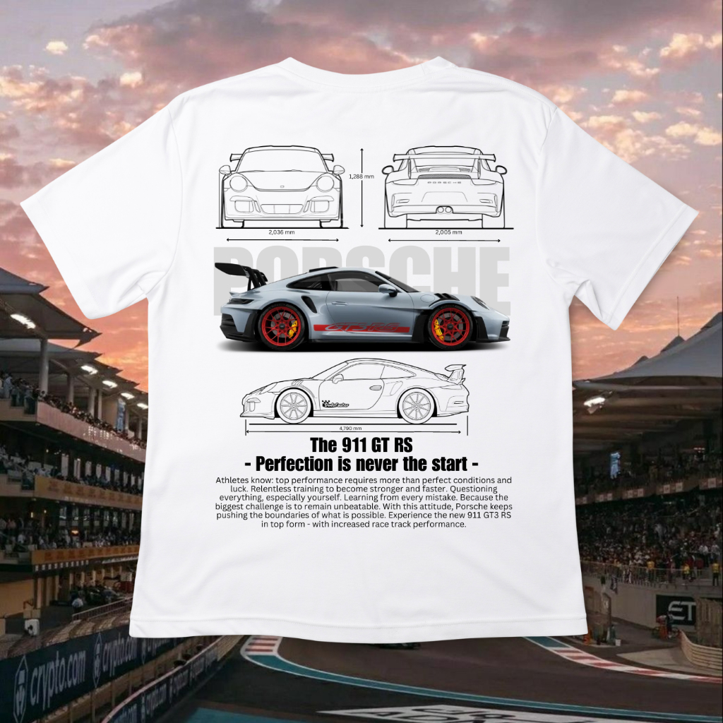 Porsche Shirt 911 GT3 RS Kaos Pria