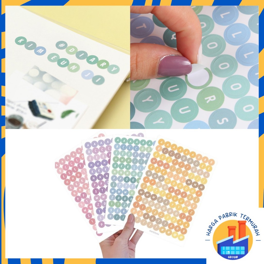 

HPT Stiker Huruf Deco Alphabet Untuk Diary Aesthetic Sticker Dekorasi Jurnal Scrapbook Stiker Alat Tulis Simple Hadiah Keyboard