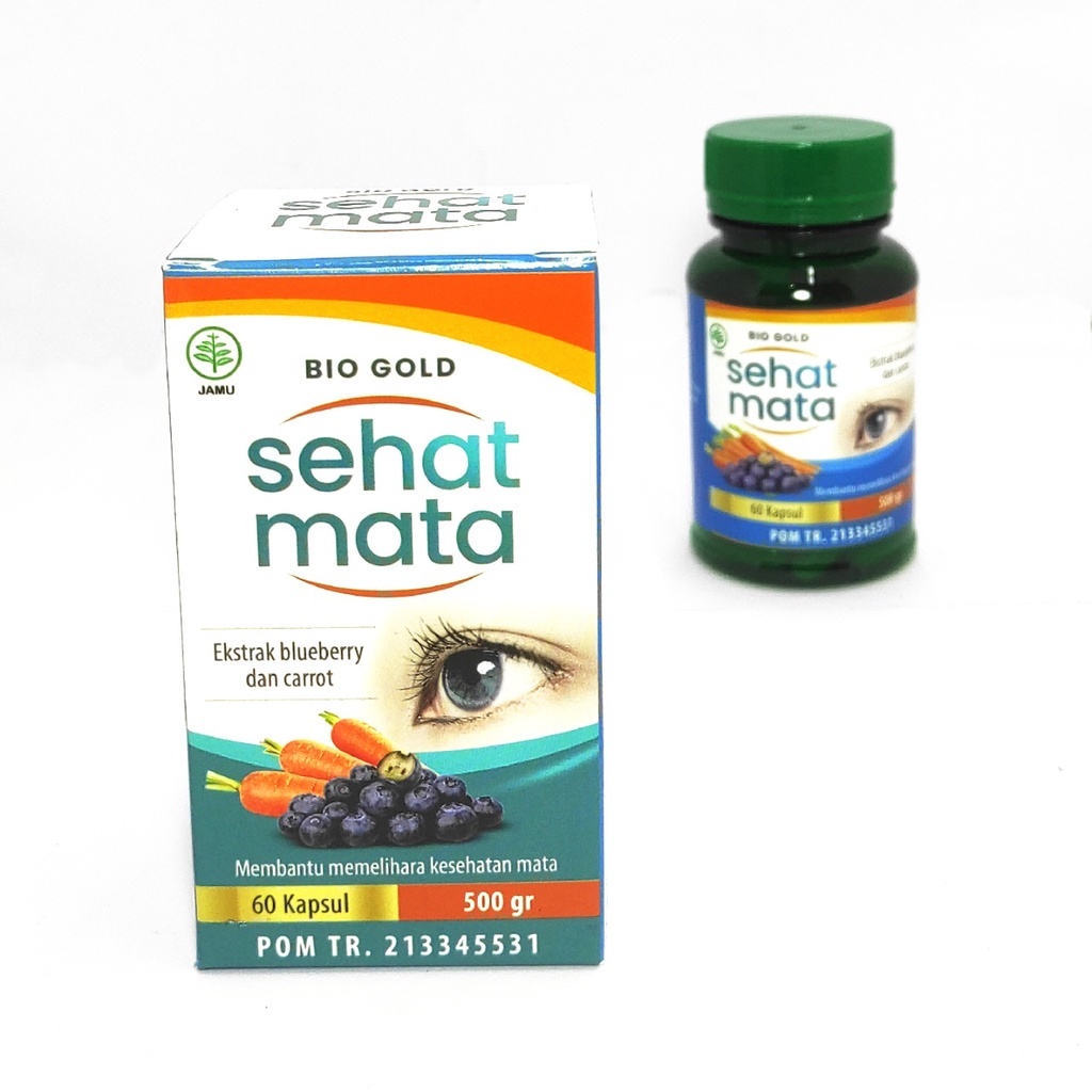 BIO GOLD SEHAT MATA Ekstrak Bilberry dan Wortel 60 Kapsul