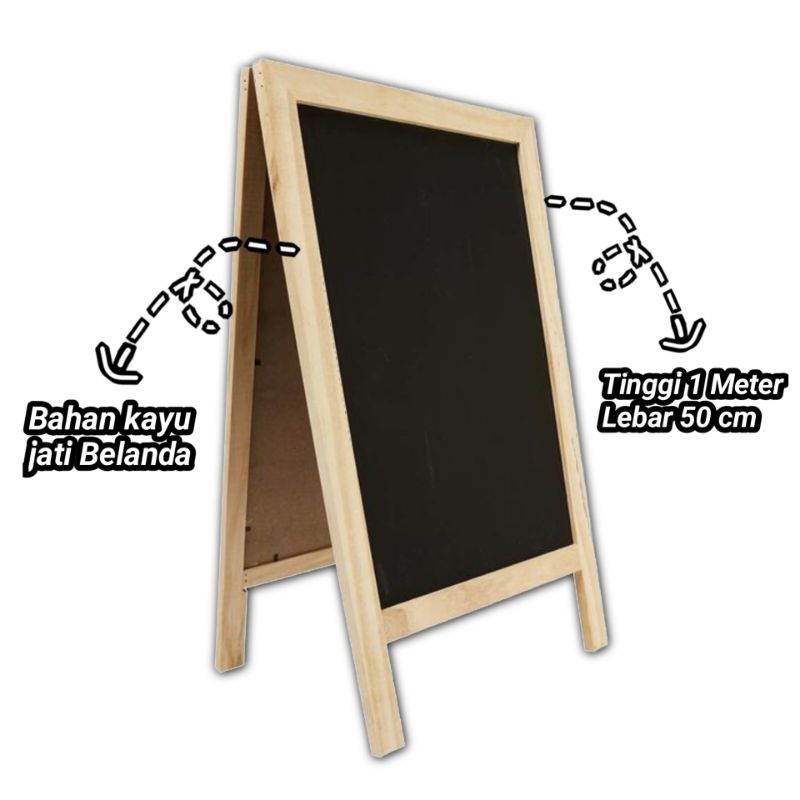 

Ndevansss - Papan Tulis Kapur 2 Arah 50X100Cm + Bonus Kapur & Penghapus - Shopee