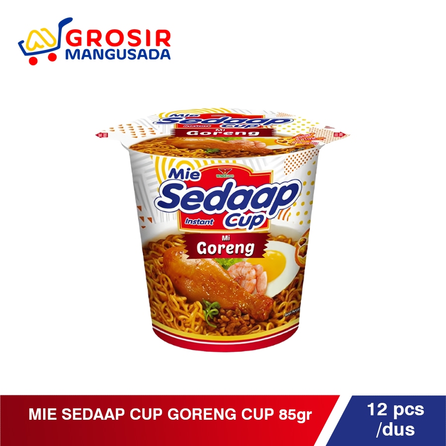 

Mie Sedaap Cup Goreng 85 gr / Mie Instan Cup Sedaap Harga Grosir 12 pcs
