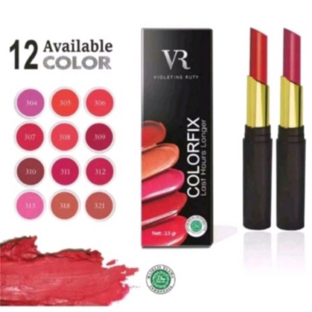 Vr VIOLENTINE RUBY lipstik colorfix