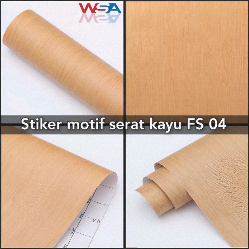Wallpaper Kabinet - Wall Sticker motif kayu dekorasi rumah pelapis dinding kamar tidur